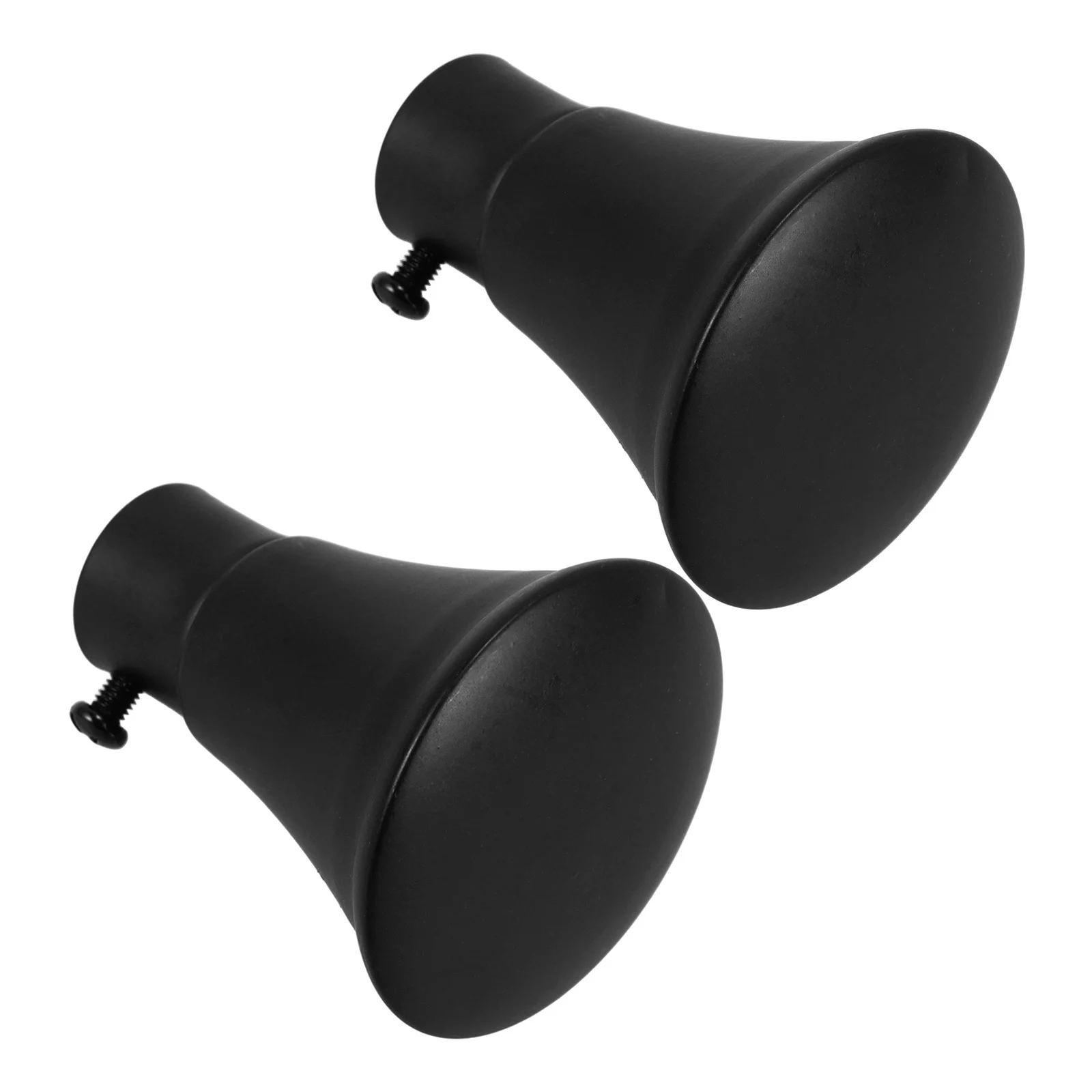 2pcs Curtain Rod Finials Iron End Caps For Window Drapery Rods Modern Home Office Decorative Fitting Hardware Accessory