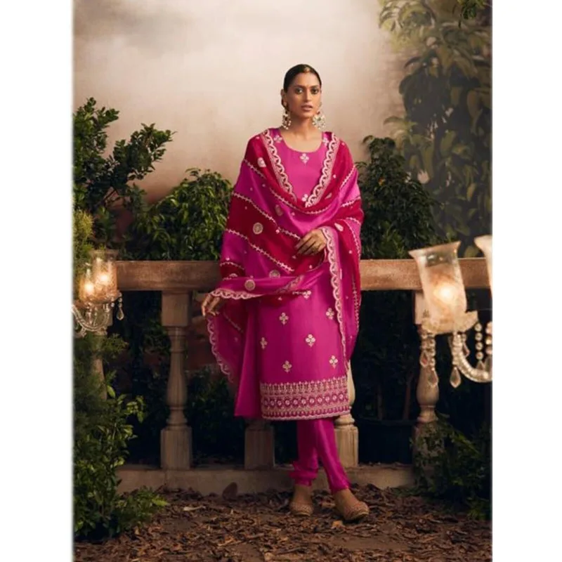 

Traditional Wear Beautiful Indian Pakistani Salwar Kameez Plazzo Pant Suits