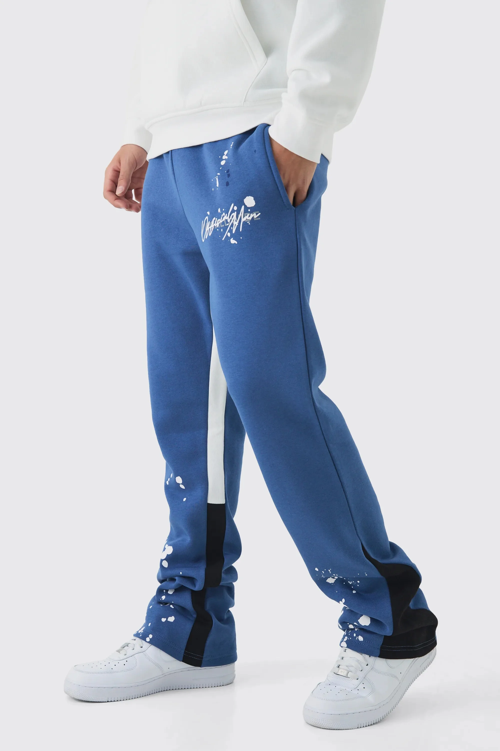 2026 Neues Modell Herren Gothic Vertikale Grafik Weite Jogginghose mit Kordelzug Lose Gerade Baggy Y2K Dark Punk Streetwear Hose. – Detail 4