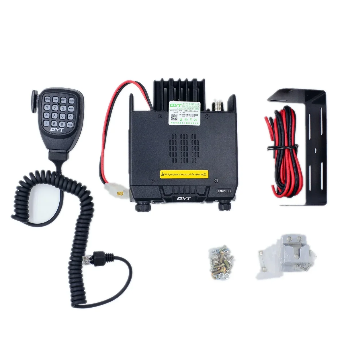 QYT KT980PLUS Mobile Radio Dual Bands VHF UHF 70W Car Vehicle FM Transceiver 50KM Long Distance Wireless Intercom Communication