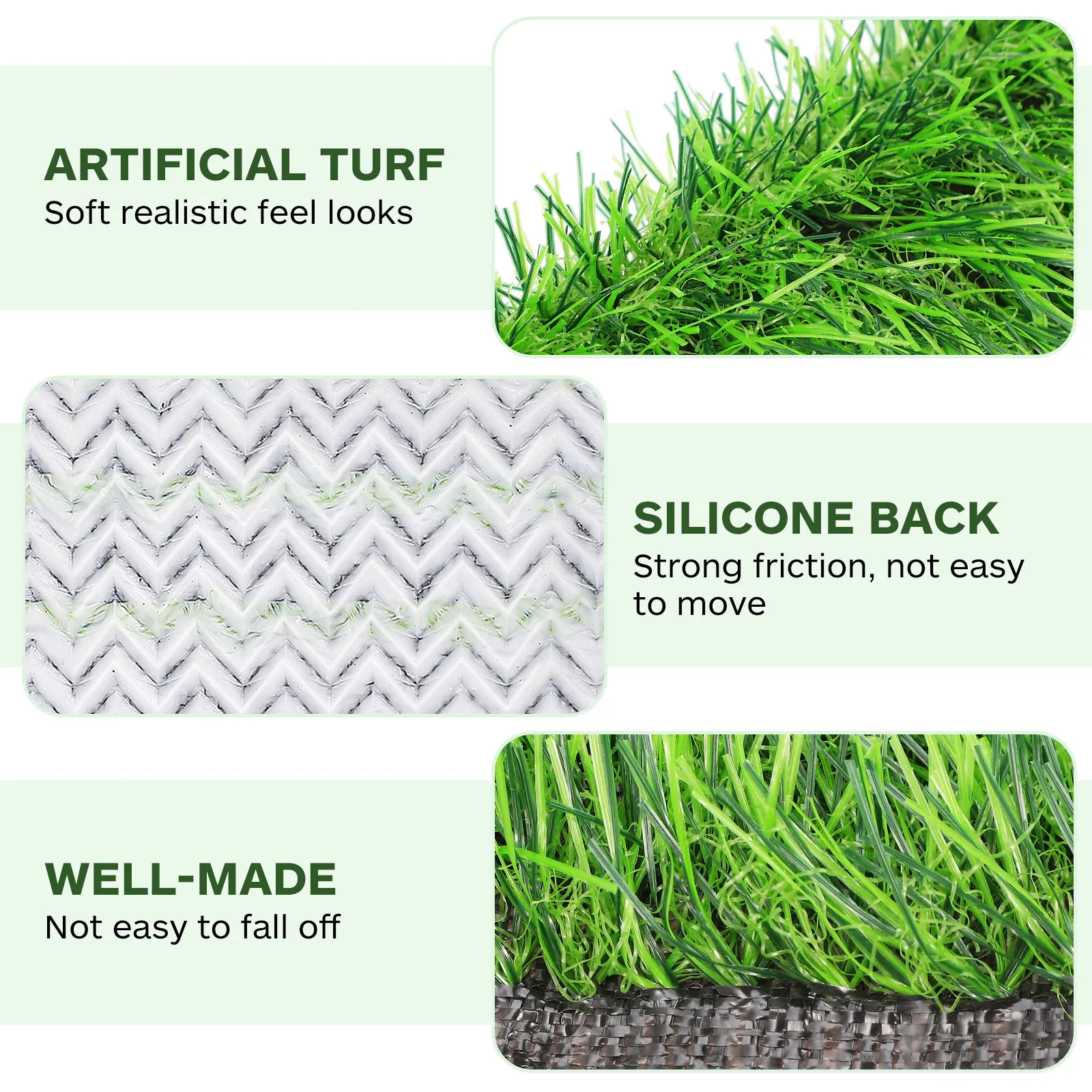 Artificial Grass Table Mat Round Simulated Grass Tablecloth for Party Dining Room Outdoor Table Decor Holiday Placemat view 6