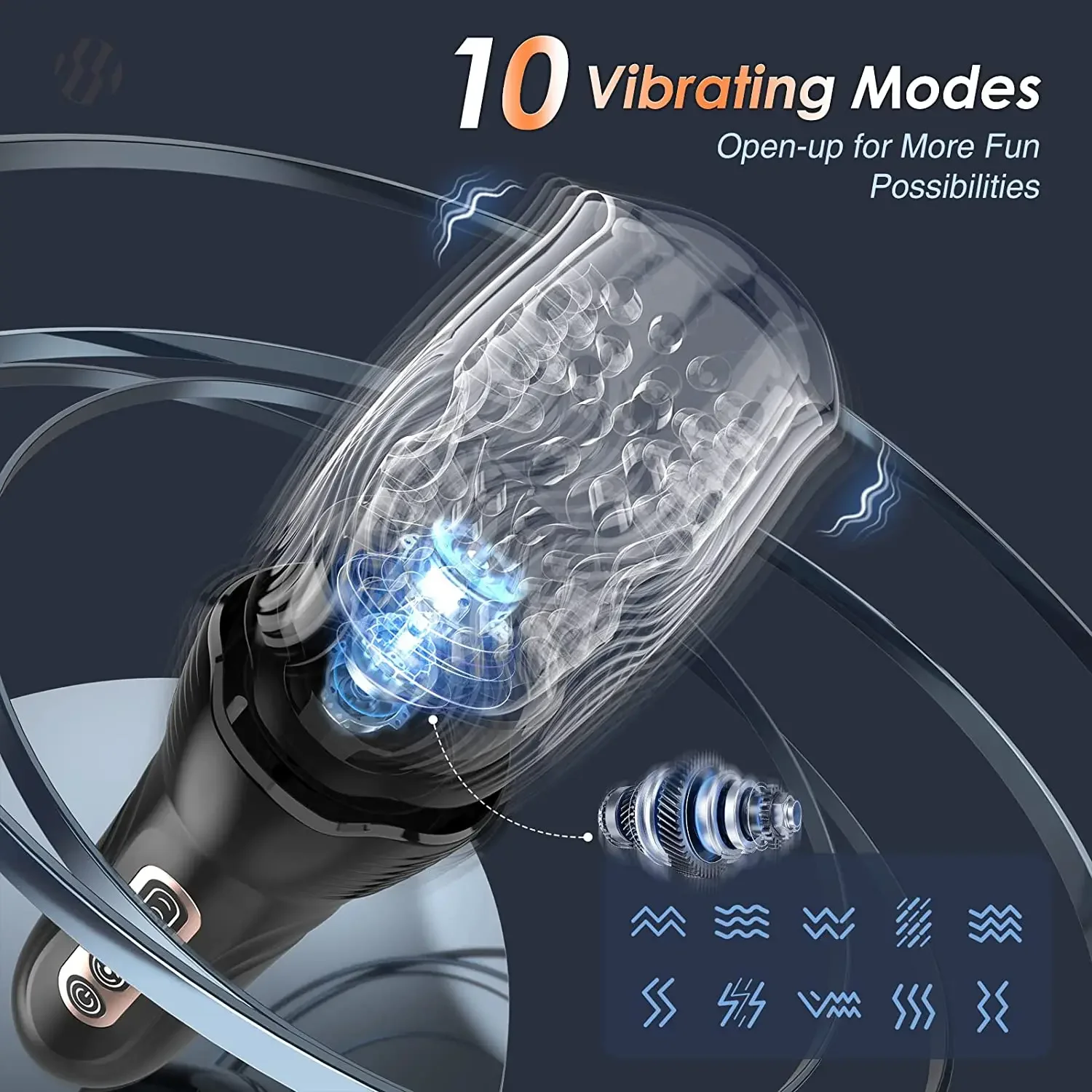 Male Masturbation Cup Telescopic Rotation Penis Stimulation Masturbator for Men Electric Vagina Blowjob Adult Sex Toy for Men