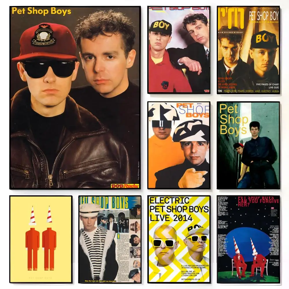 Cool Electronic Music P-Pet S-Shop Boys Band Poster American Film Mural Home Childrens Room Wall Decor Print