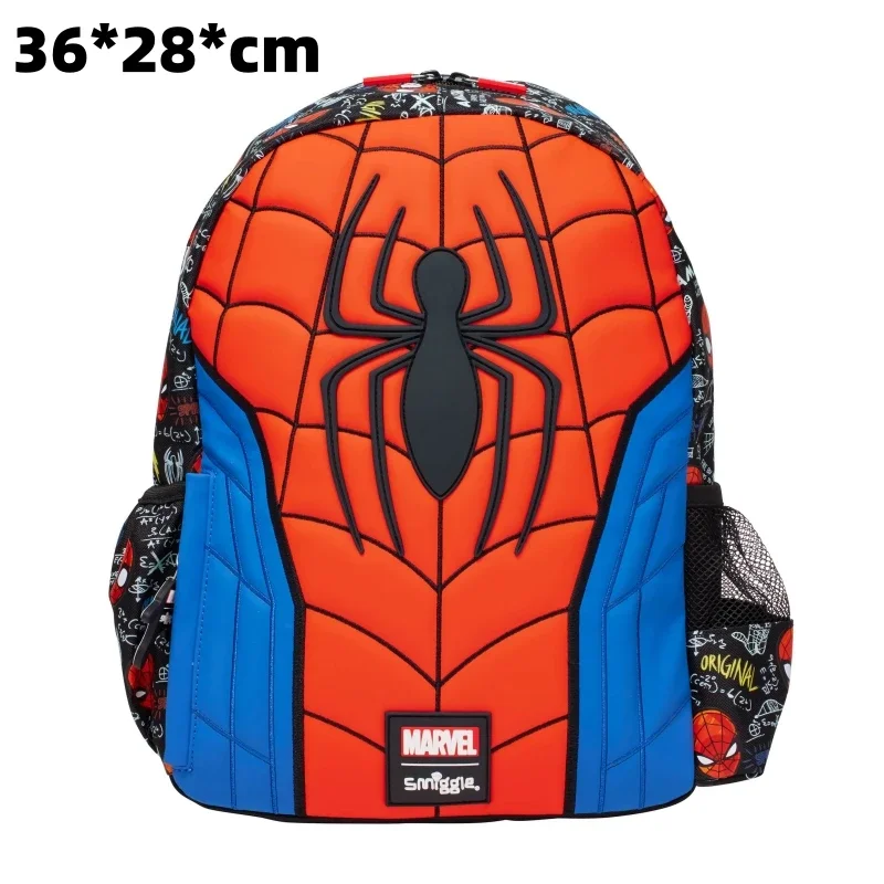 Smiggle Spider-man Children Stationery Student School Bag Lunch Bag Lunch Box Wallet Pencil Box  Water Cup For Student Gift