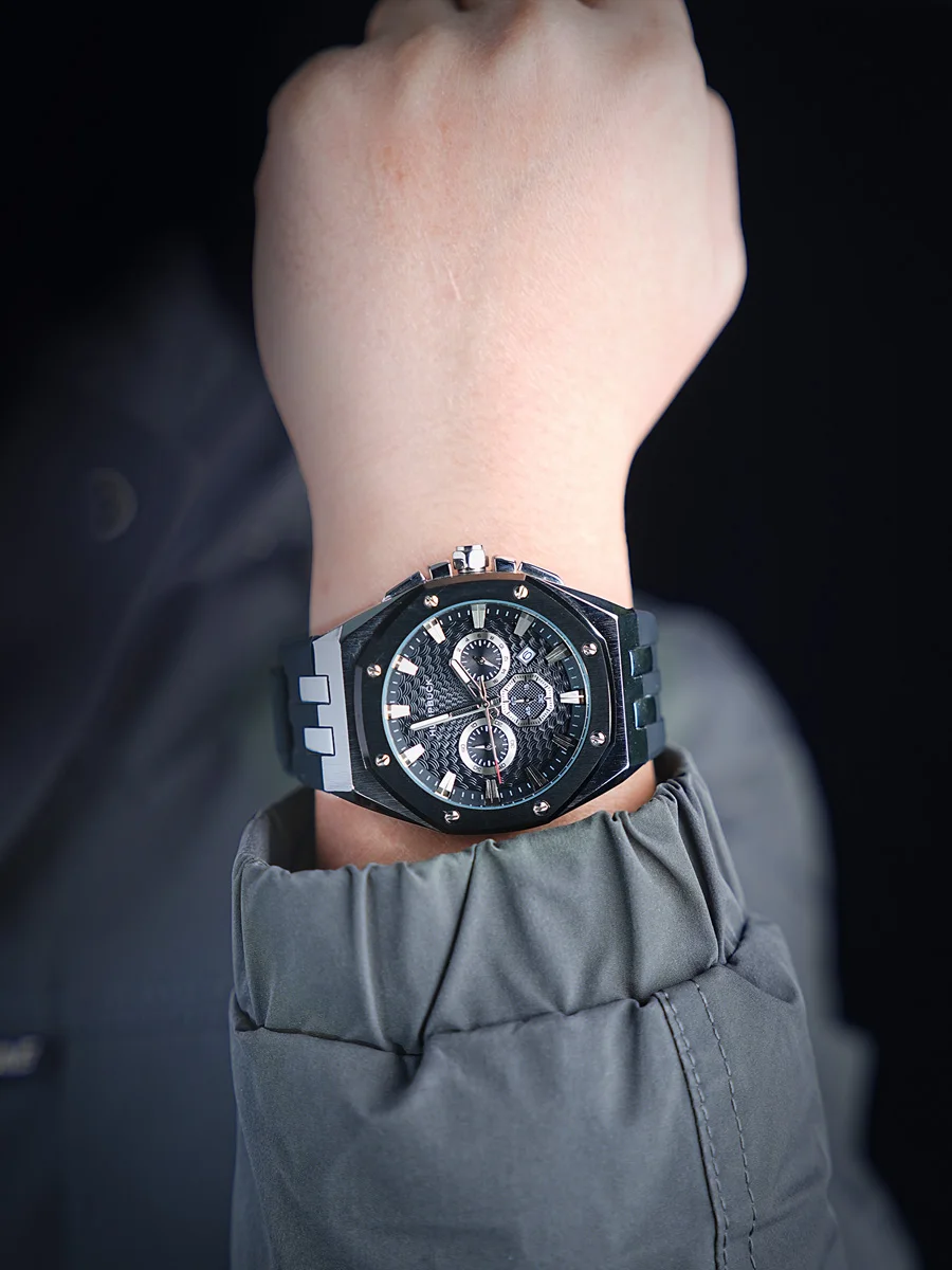 HUMPBUCK Best-Selling Sports Wristwatch for Men with Luminous Hands Waterproof Quartz Technology Perfect Gift Watch for Men