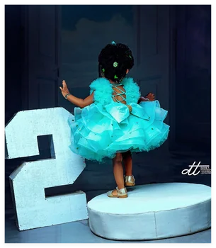 10 best sales Vestido turquesa para meninas - №7