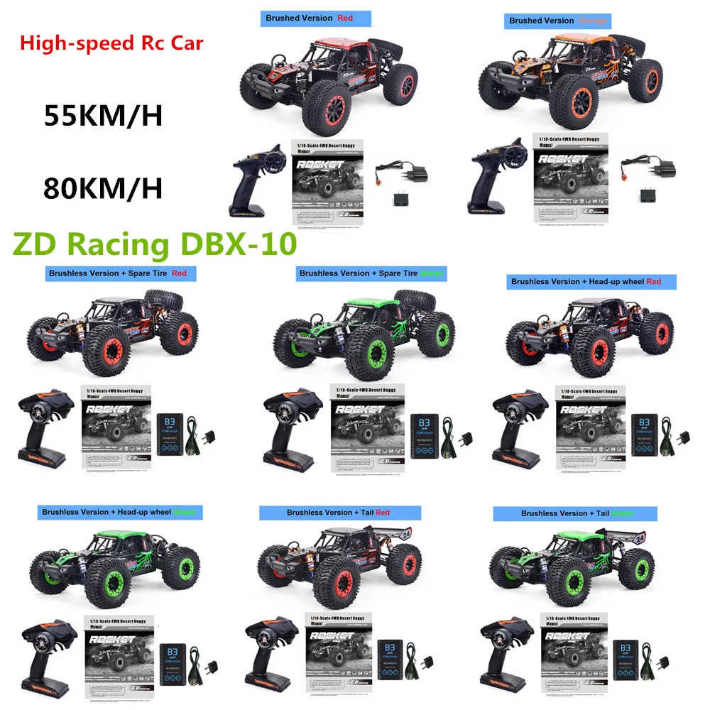 

Upgrade ZD Racing DBX-10 1/10 4WD 80km/H 2.4G Brushless Motor High-speed Remote Control Car Desert Off-road Vehicle-RTR Brushles