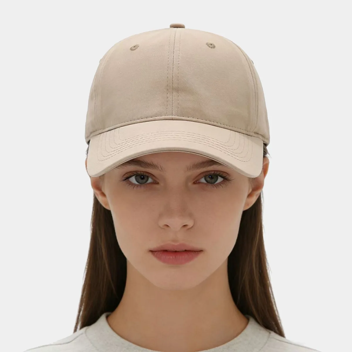 Women Men Unisex Soft Brim Baseball Cap Japanese Style Sun Shielding Wide Brim Fashion Solid Color Light Color Series Natural Fa
