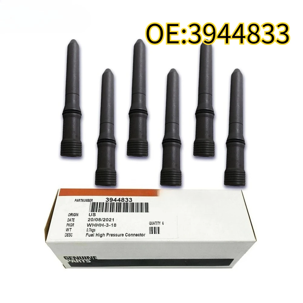 

For 6PCS 3944833 Injector Connector Tubes Fits for Cummins 1998-2002 Dodge 5.9L 24V