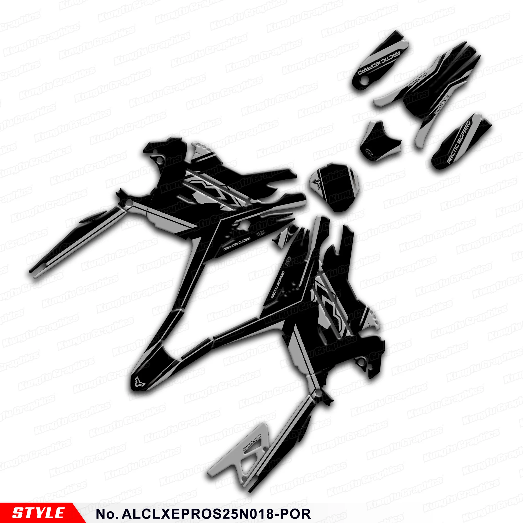 

Виниловая пленка для мотоциклов JY RACING для Arctic Leopard Clouded Leopard XE PRO / XE PRO S, протектор, ALCLXEPROS25N018-POR