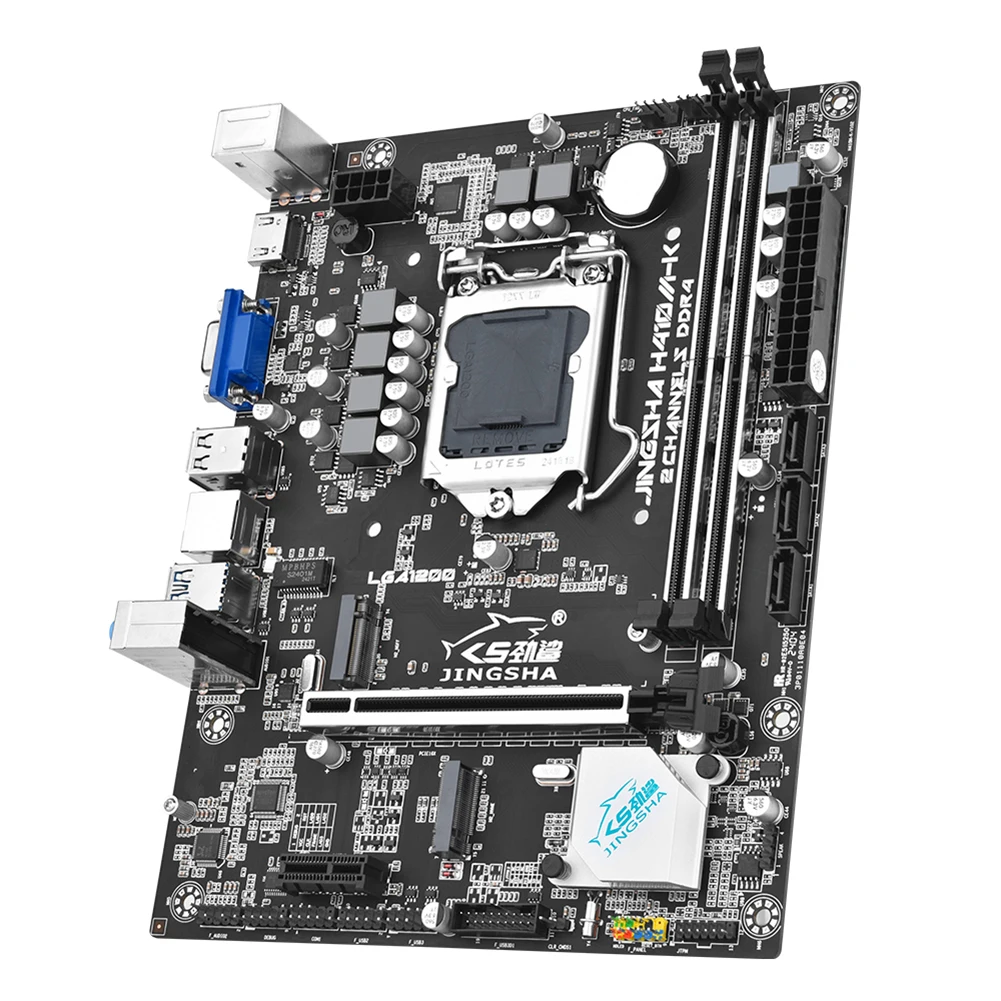 H410M-K Motherboard 2*DDR4 32GB LGA1200 Mainboard SATA3.0 M.2 NVME/NGFF Gigabit LAN PCIE3.0 X16/x1 Support for I3 I5 I7 10th CPU