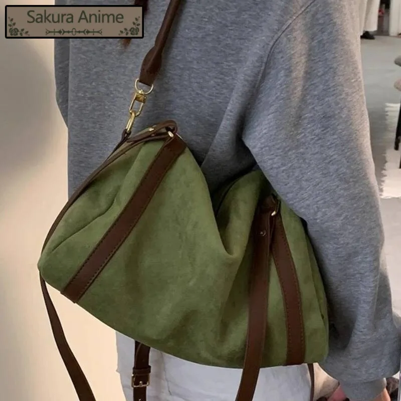 حقائب يد نسائية كلاسيكية Y2k جمالية بسيطة ذات سعة عالية حقيبة كتف غير رسمية من الجرونج ملابس خروج عصرية حقائب كروس #1