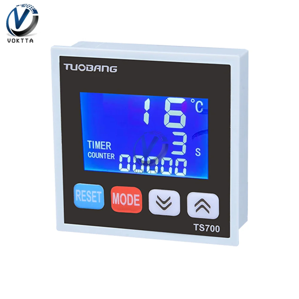 

AC100-240V 3-in-1 Digital Temperature Controller Timer Counting Thermometer Thermostat Heating/Cooling Temperature Regulator