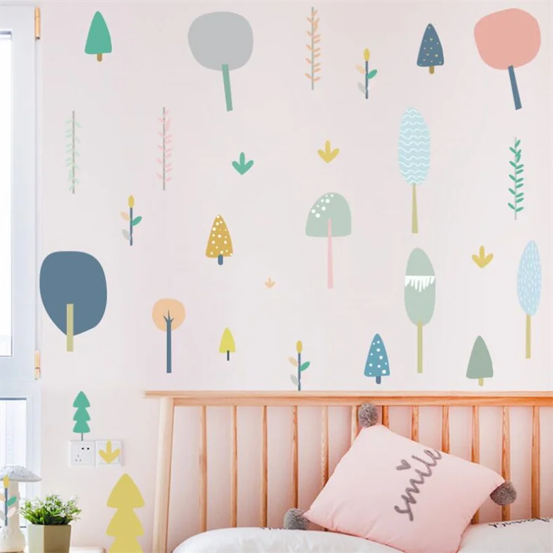 

1PCS Creative Fairy Tale Forest Cartoon Wall Sticker Warm Kindergarten Children's Room Wall Decoration Stickers Bedroom Closets