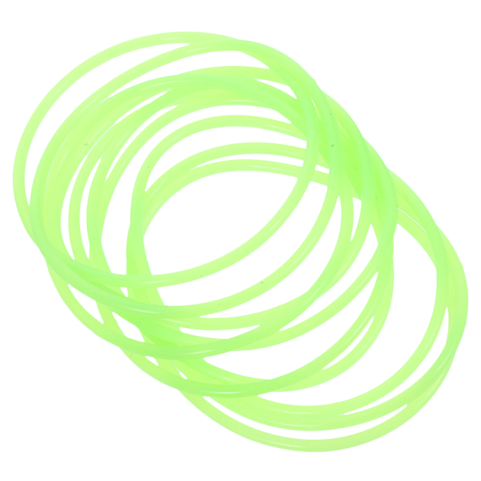 

10pcs Glow in the Dark Silicone Bracelets Night Light Elastic Wristbands 80s 90s Accessories Neon Glow Bands Bulk Party