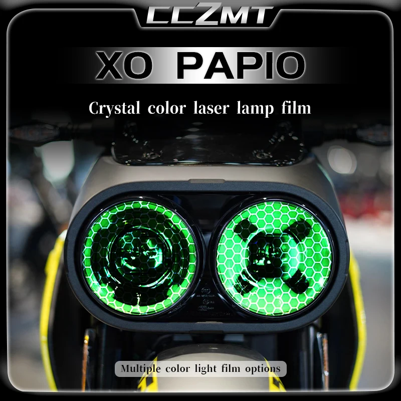 

For CFMOTO XO PAPIO Modified Parts Headlight Tail Light Film Honeycomb Laser Protection Film Sticker Accessories