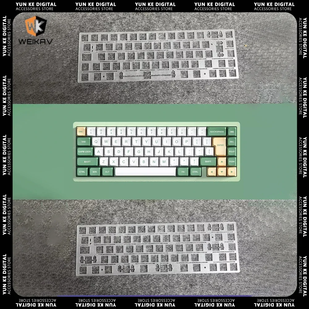 WEIKAV Lucky65 Mechanical Customized 68 Layouts PC Slotted Positioning Plate Gaming Keyboard Pc Gamer Accessories Office Gifts