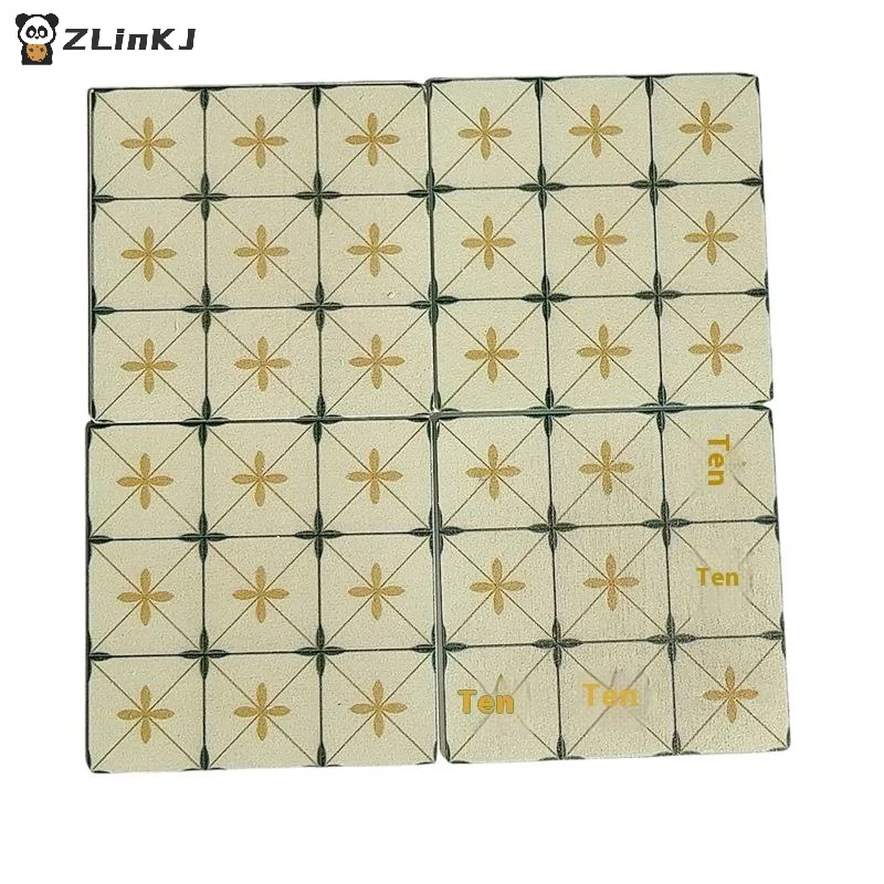 ▶ Modèle de sol carré Miniature en bois de 9cm, 1 pièce, pour maison de poupée à l'échelle 1:12, salle de bains, salon, décoration, jouet, accessoire pour maison de poupée