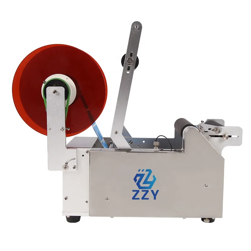 PET Plastic Bottle Labeler MT-50 Semi-Automatic Electric Hand Labeling Machine For Small Business Wood Essential Motor Bearing