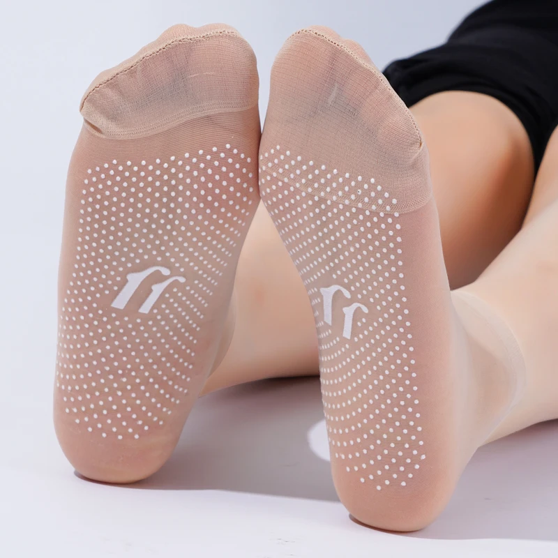 1 Pair Spring Summer Women Soft Socks Crystal Short Silk Socks Comfortable Stockings Ladies Ultrathin Breathable Female Sock