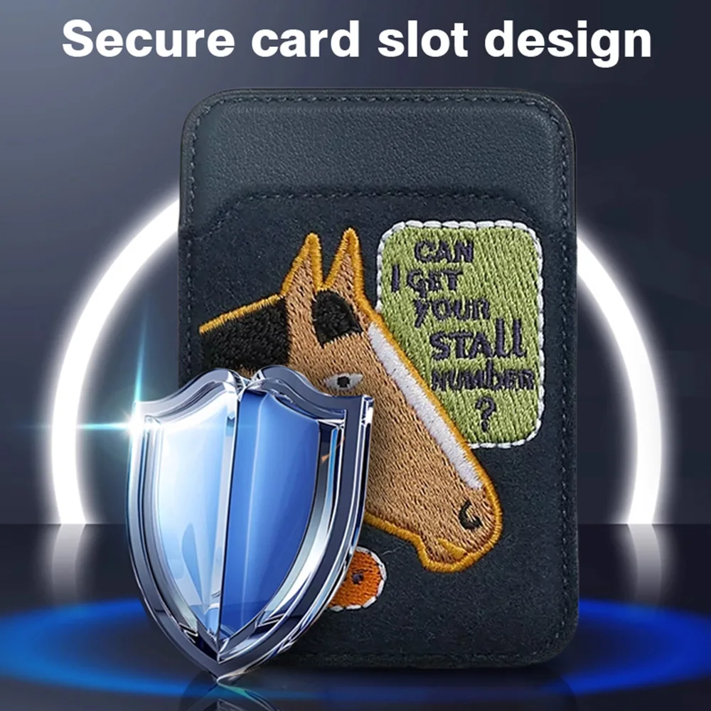 가죽 카드 홀더 Magsafe 마그네틱 신용 카드 보호 케이스 GPS 분실 방지 휴대 전화 가방 iPhone16 15 14Pro 용 초박형