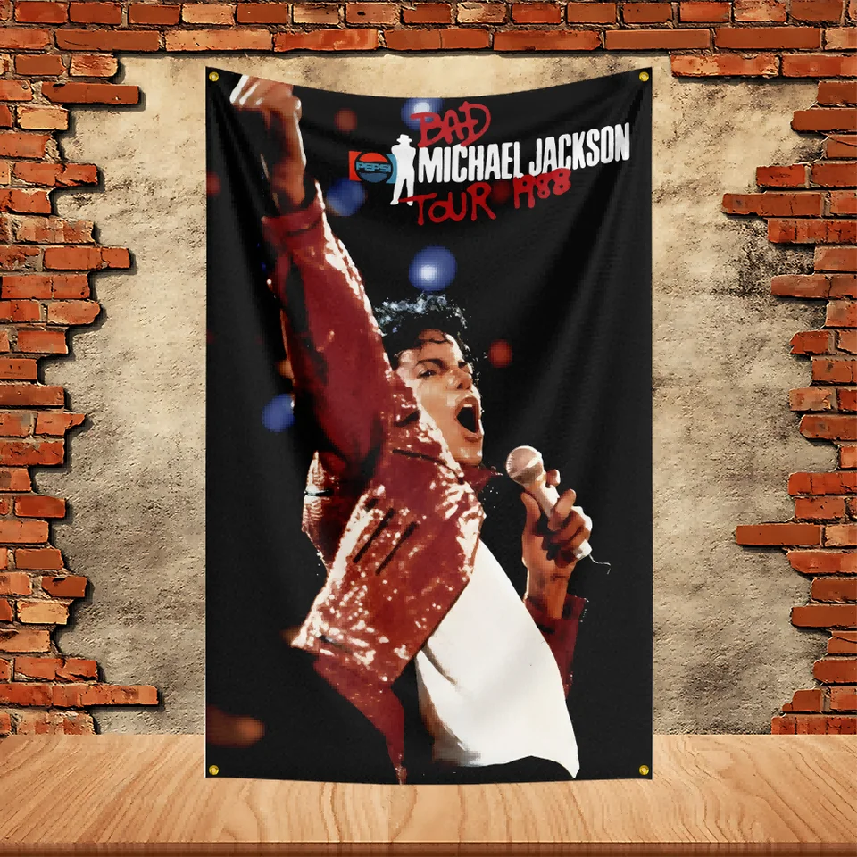 Michael Jackson 星条旗デザイン フラッグポスター 90X150ft Michael Jackson Band Party Flag Polyester Printed Flag