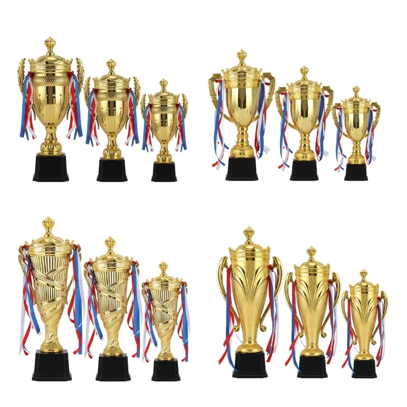 Practical Rounded Corner Trophies Cup for Sports and Event Recognition 1560