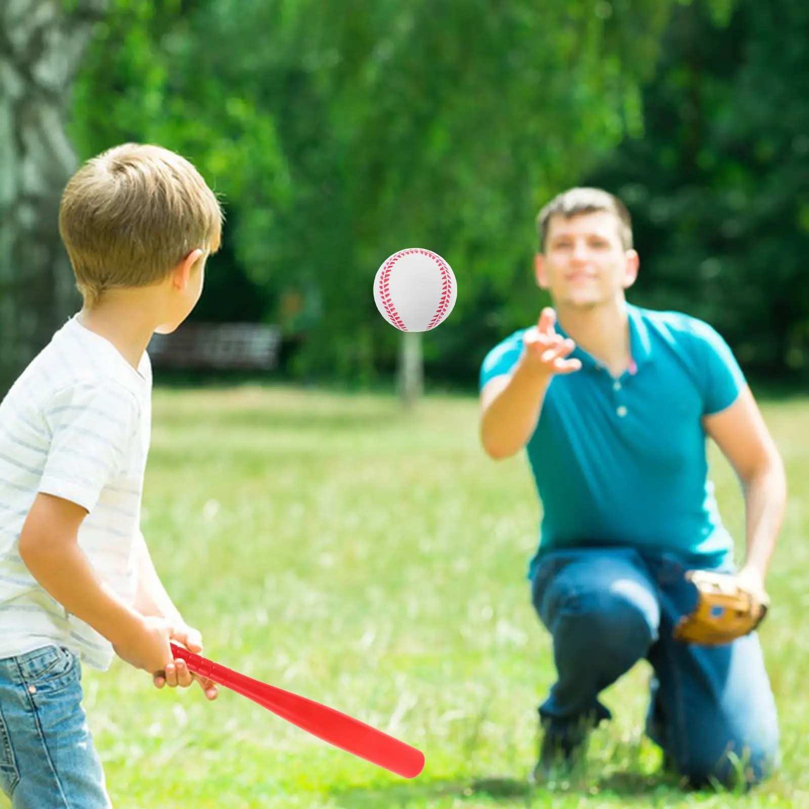 5Pcs 2.5 Inch White Rubber Hard Baseball Sports Training Bounce Ball for Outdoor Play Practice Baseball Rubber Ball