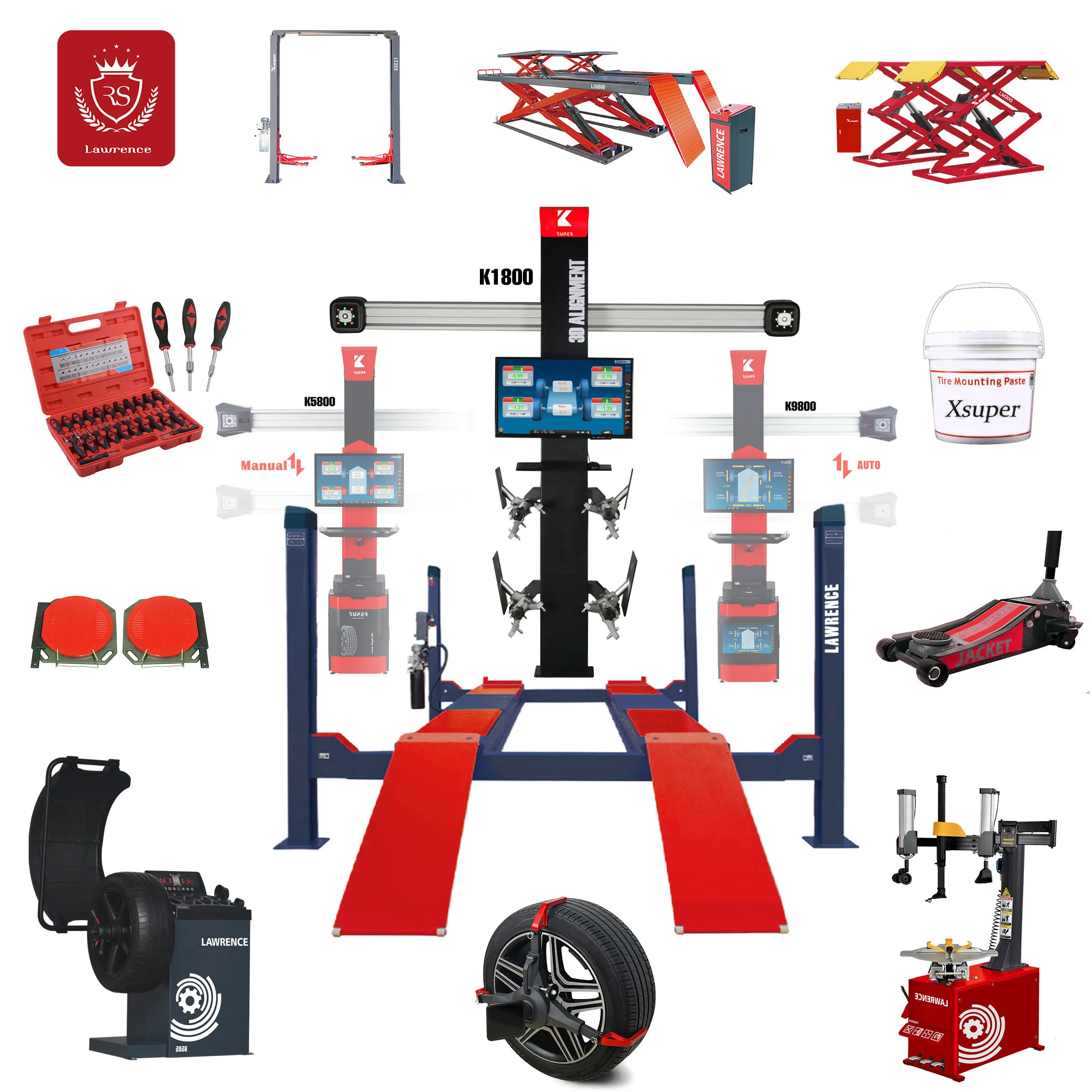 Lawrence Automatic 3D Wheel Alignment Machine Tyre Alignment Price Auto Alignment Machine  for Garage