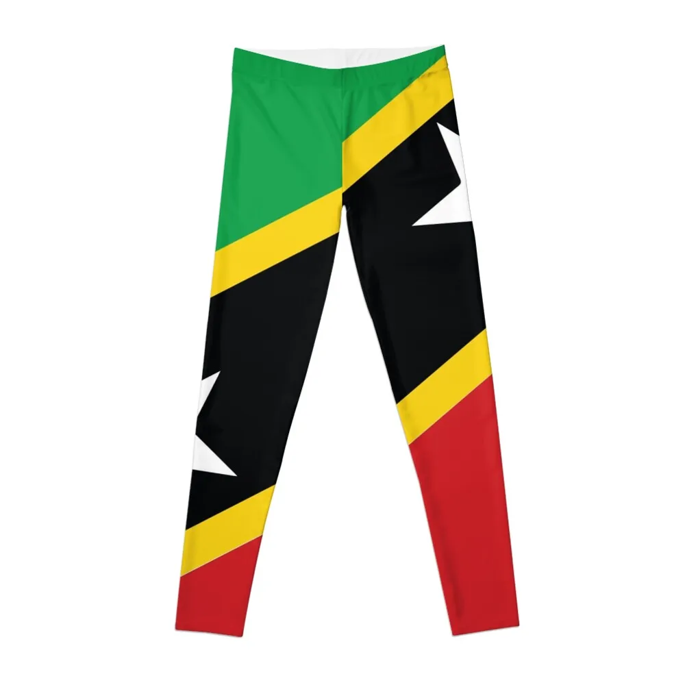 St Kitts and Nevis National Feel Leggings, Vêtements de fitness, Vêtements de retraite pour femmes, Vêtements d'exercice