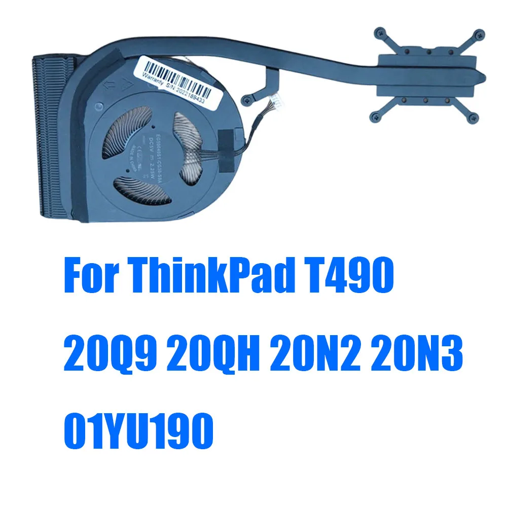 

Для Lenovo ThinkPad T490 20Q9 20QH 20N2 20N3 01YU190, для интегрированной графики UMA, для ноутбуков SUNON, радиатор и вентилятор.
