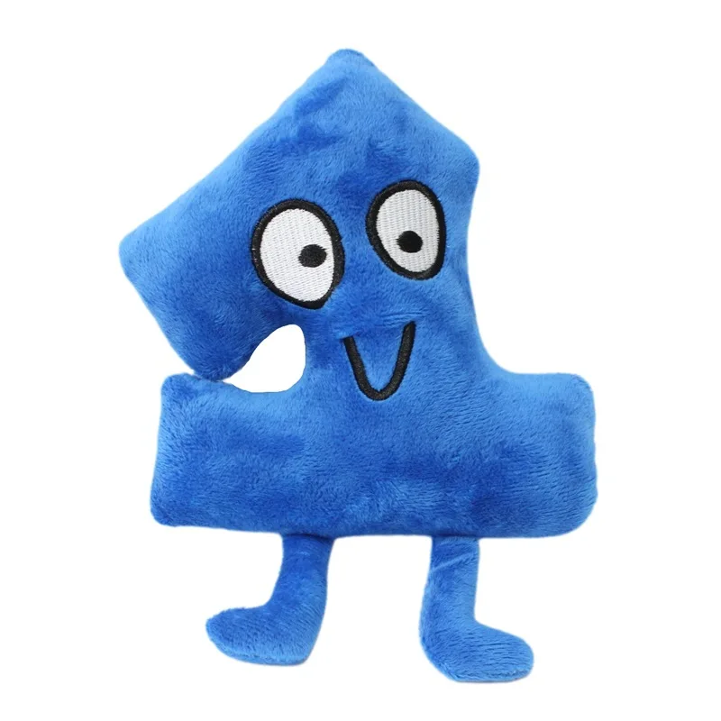 Educação infantil batalha para ilha dos sonhos bfdi brinquedo de pelúcia boneca macia plushie números de plantas 1-10 crianças presentes de aniversário