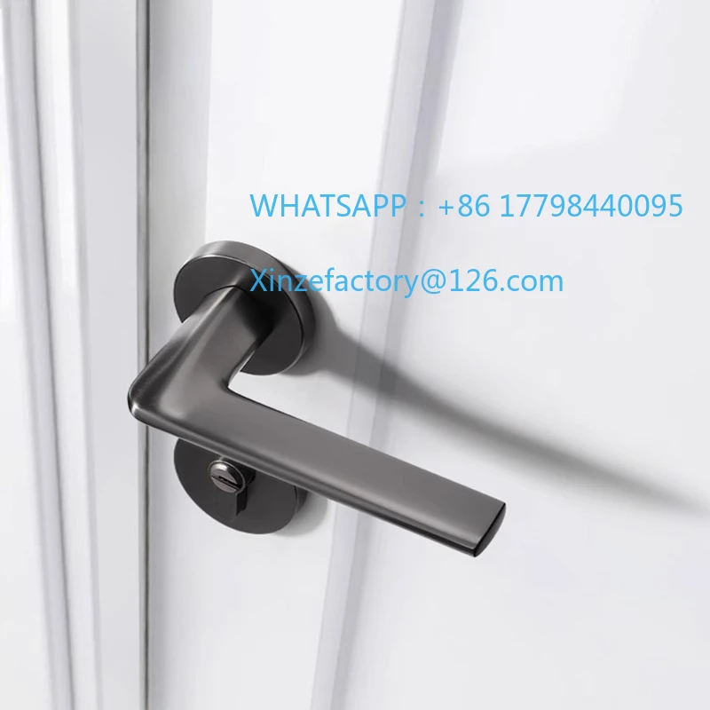 تخصيص الحديثة غرفة نوم قفل الباب غرفة داخلية باب الأجهزة الصامت قفل مغناطيسي الملحقات المنزلية مقبض الباب الخشبي Se