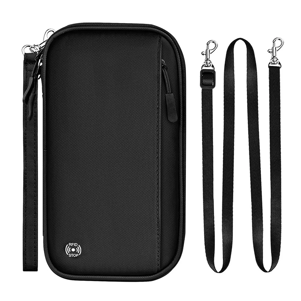 

Passport Holder RFID Blocking Family Passport Wallet Multi-functional Travel Document Organizer Large Capacity for Women Wallet