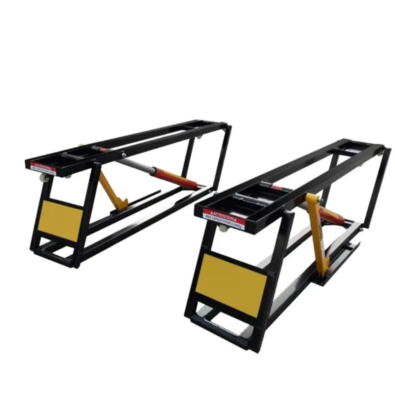 Two Post Design Portable Mini Auto Lifts 2800kg Quick Scissor Hydraulic Lift With Double Cylinder