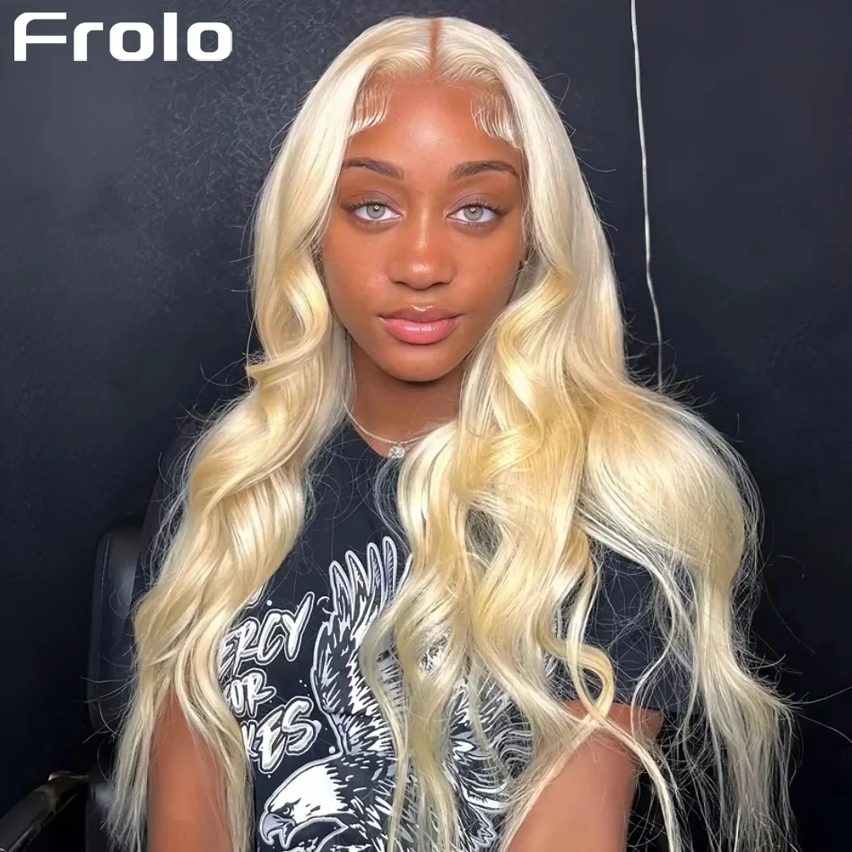 

Blonde Human Hair Wig 100% Body Wave 13X6 Hd Lace Frontal Wigs 38 Inch Pre Plucked Brazilian Wigs 613 Lace Front Wig For Women