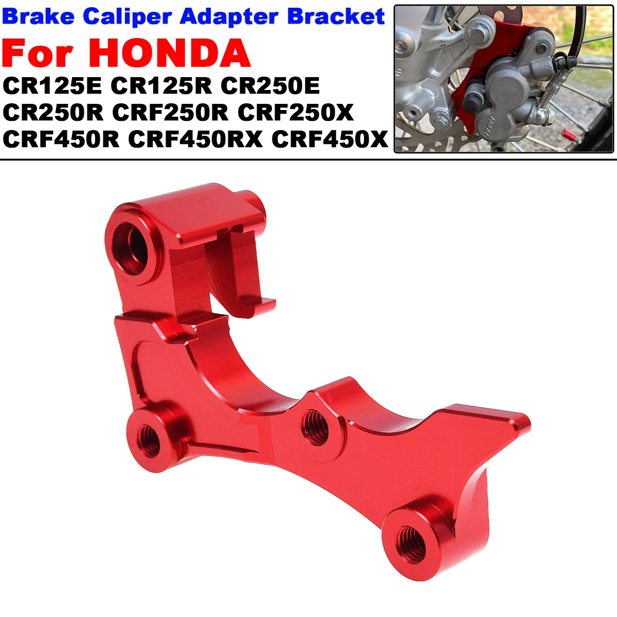 

Motorcycle 270MM For Honda Brake Disc Adapter Bracket CR125E CR125R CRE CRF 125 250 450 CR250R CRF250X CRF250R CRF450R 450X