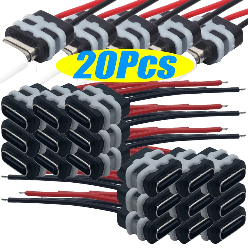 

Гнездовой разъем типа C, водонепроницаемый разъем, гнездовой разъем для зарядки, 5 В, 3 А, черный провод, разъем для авто 3C, бытовая техника