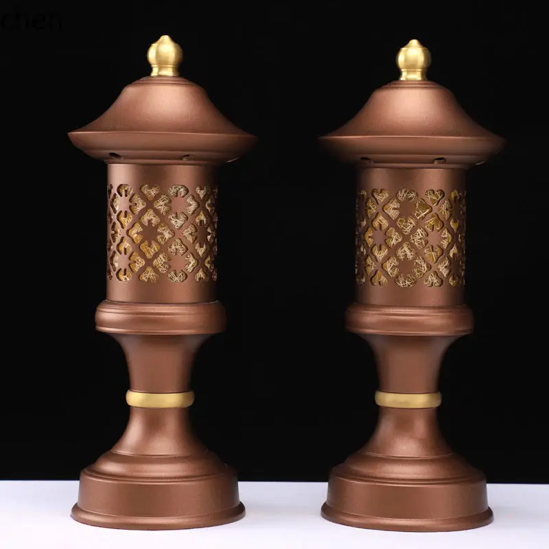 Cz pure copper buddhist utensils suit for supplies for home complete set  utensils suit for water supply cup lamp incense burner