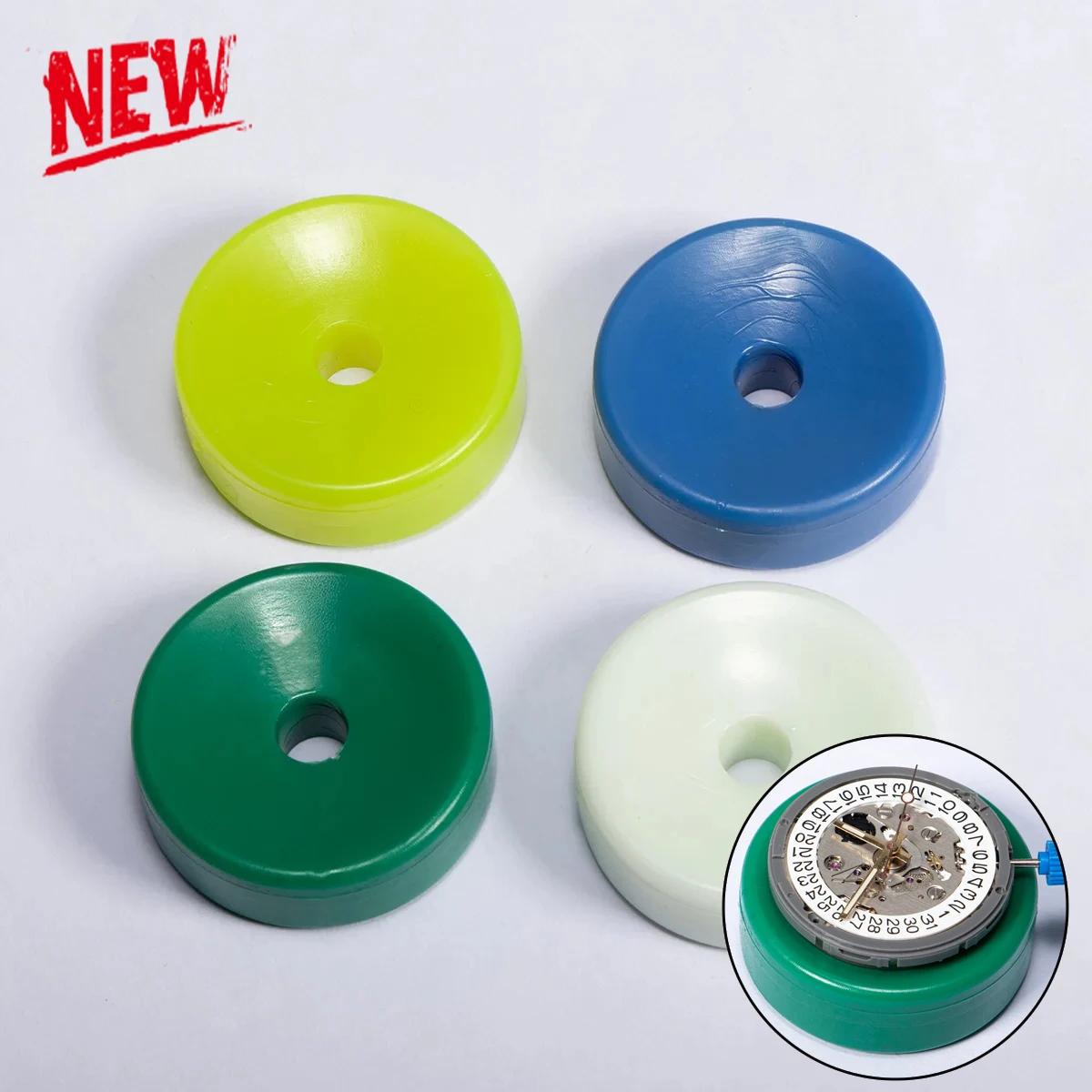 Assorted Size Rubber Watch Movement Holder 5Pcs/Lot Mechanical Quartz Watch Movement Cushion Watch Repair Tool