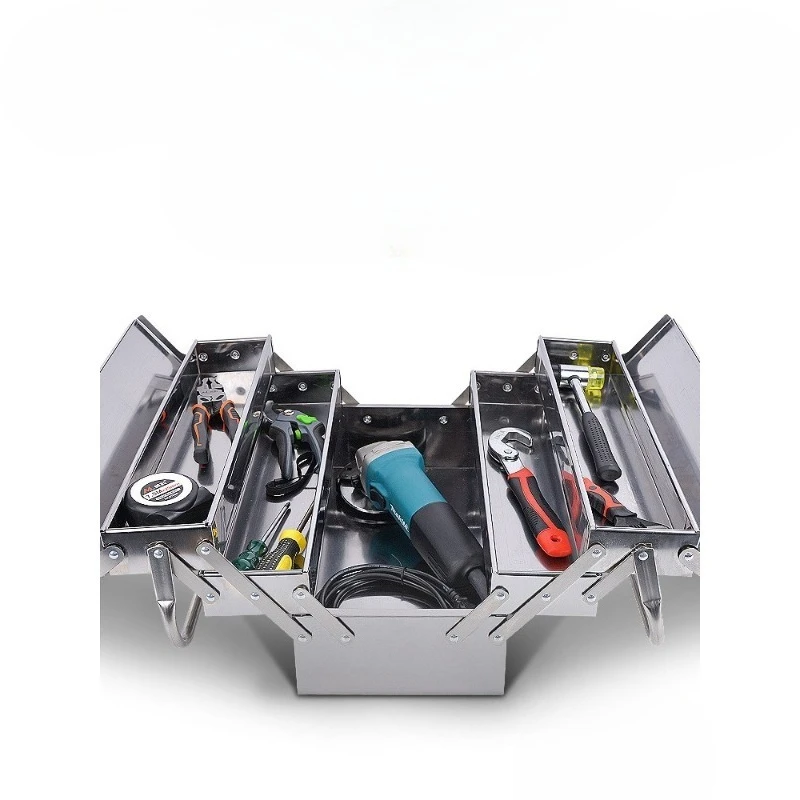 

Tractor tool box Thickened maintenance before counterweight parts Iron box Agricultural folding industrial emergency