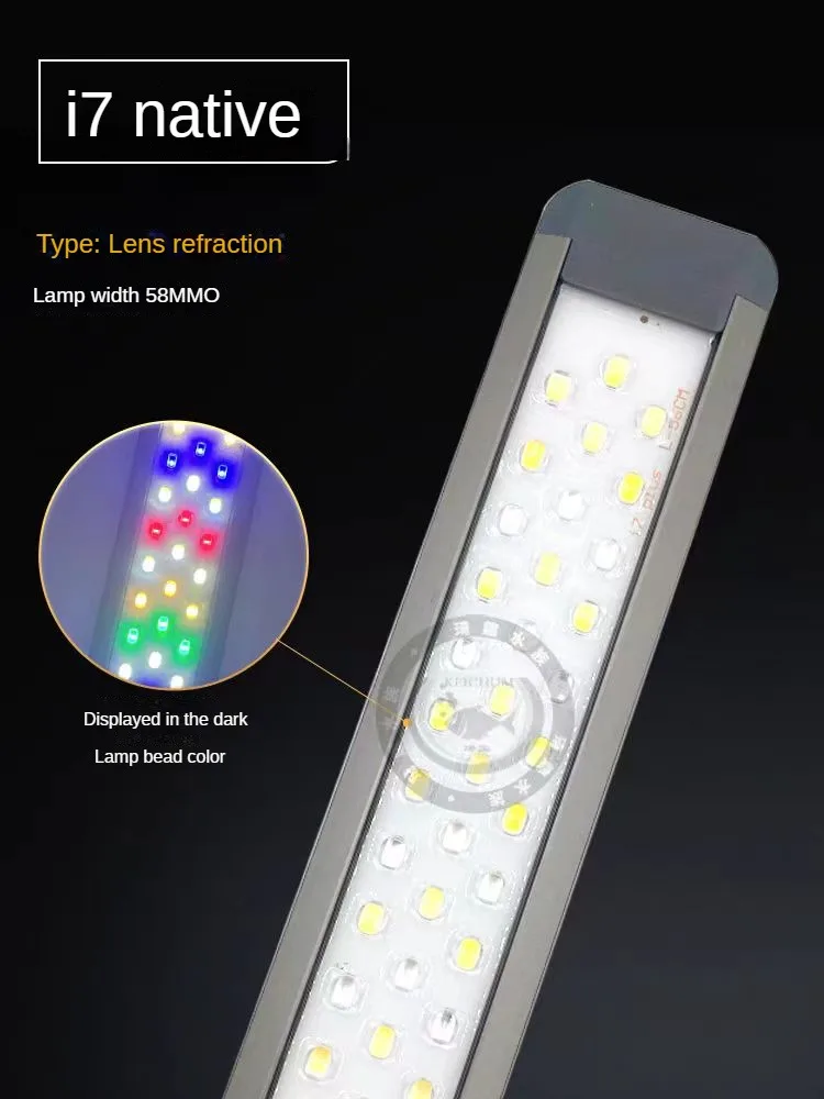 Светодиодный светильник для аквариума с оптической линзой Светодиодный светильник для аквариума Осветляющая лампа для аквариума Светодиодный морской свет Boost Algea Clear Water