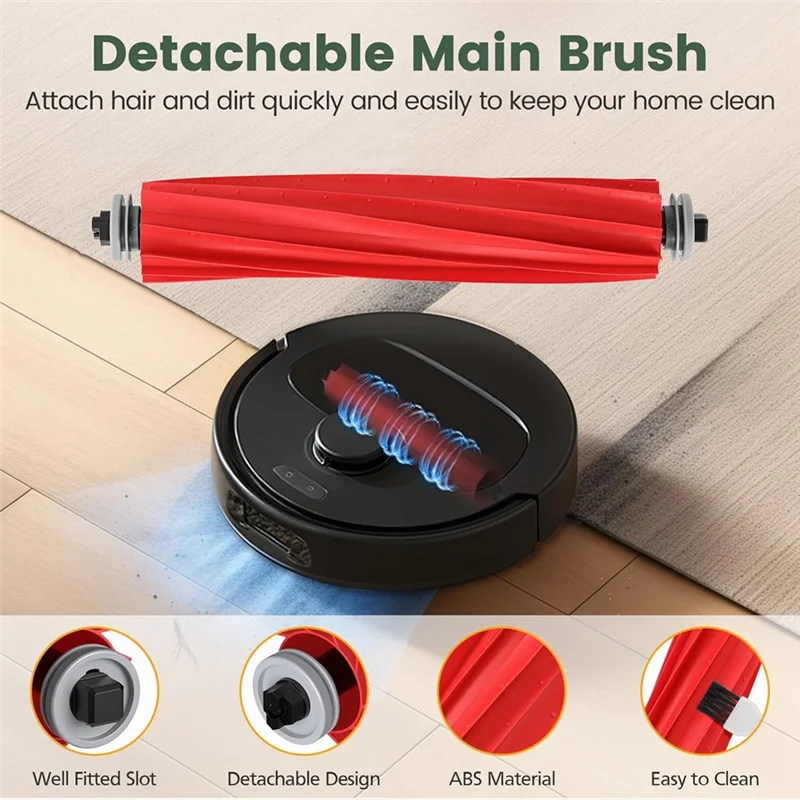 

Для робота-пылесоса Qrevo S/Qrevo Pro/Qrevo Maxv, аксессуары, запасные комплекты, основная боковая щетка, фильтр Hepa, ткань для швабры