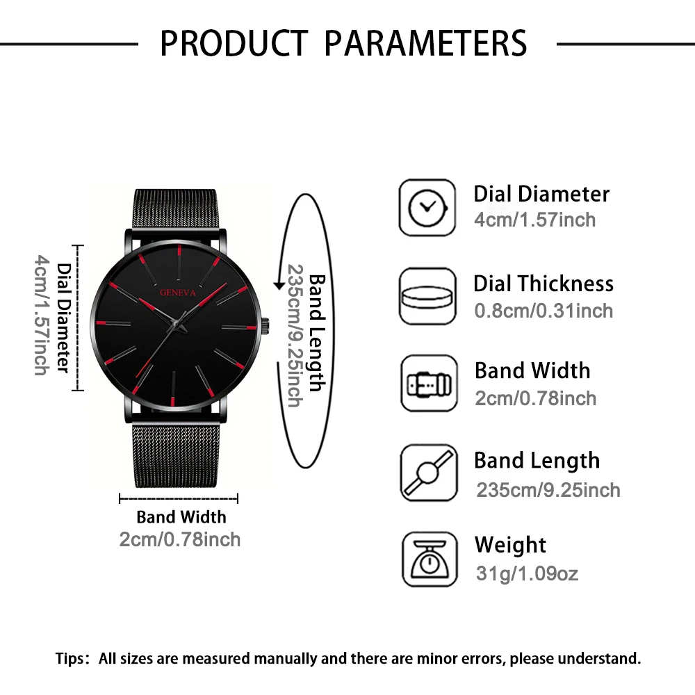 Минималистичные мужские модные ультратонкие часы, простые мужские деловые кварцевые наручные часы из нержавеющей стали с сетчатым ремнем Relogio Masculino