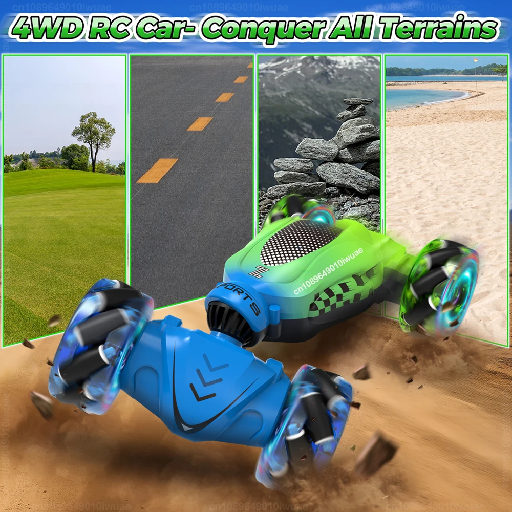 4WD RC Stunt Car Toy 2.4G Radio Remote Control Watch Gesture Sensor Rotation Twist Drift Car Vehicle Toy dla dzieci Prezent dla dzieci