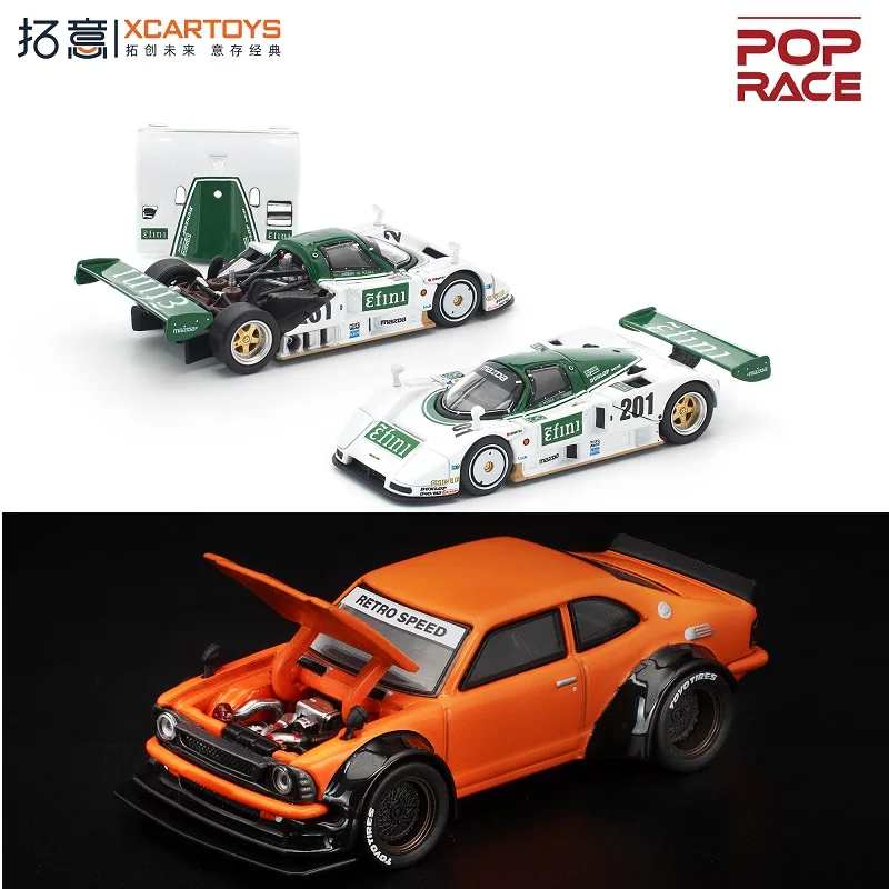 [PreSale] Xcartoys x Pop Race 1:64 787B White Corolla KE25 Diecast Model Car