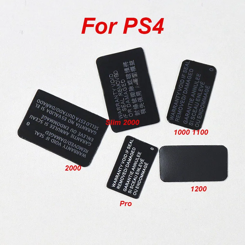 

5/10PC Replacement For PS4 1000 11XX 1200 20xx Slim Pro Housing Host Warranty Sticker For PS5 PS3 Console Case Shell Label Seal