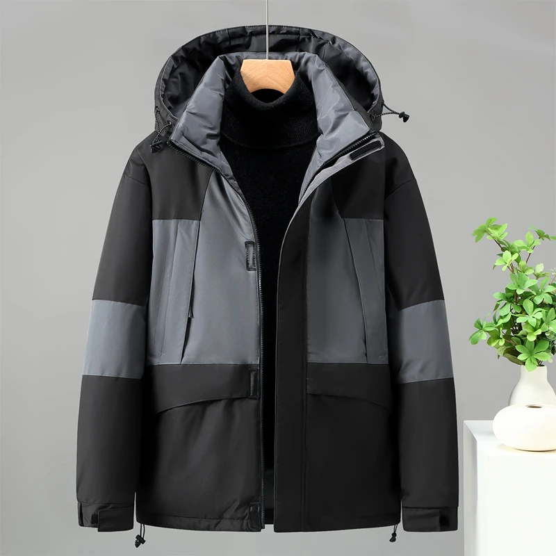 

Men's Fashion Trend in Autumn and Winter Thick Warm Jacket for Outdoor Hiking and Camping Windproof and Warm Cotton Clothing