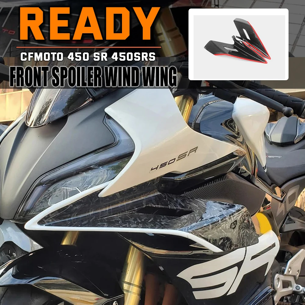 

For CFMOTO 450 SR 450SRS 2022 2023 2024 450SR Winglet Side Downforce Naked Spoiler Fixed Fairing Wing Deflector Motorcycle Parts