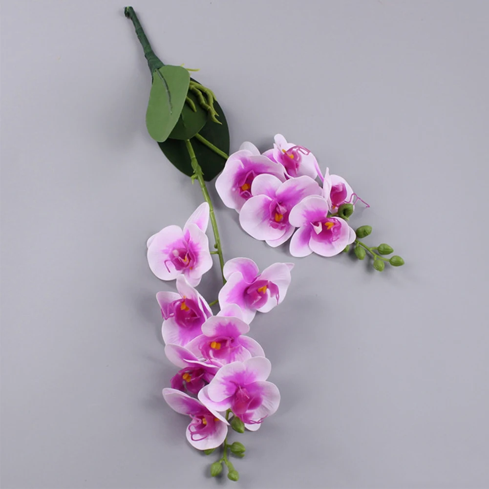 

1pcs 12 Heads 50CM Artificial Butterfly Orchid Fake Moth Orchids Flowers For Wedding Bridal Bouquets Home Decoration